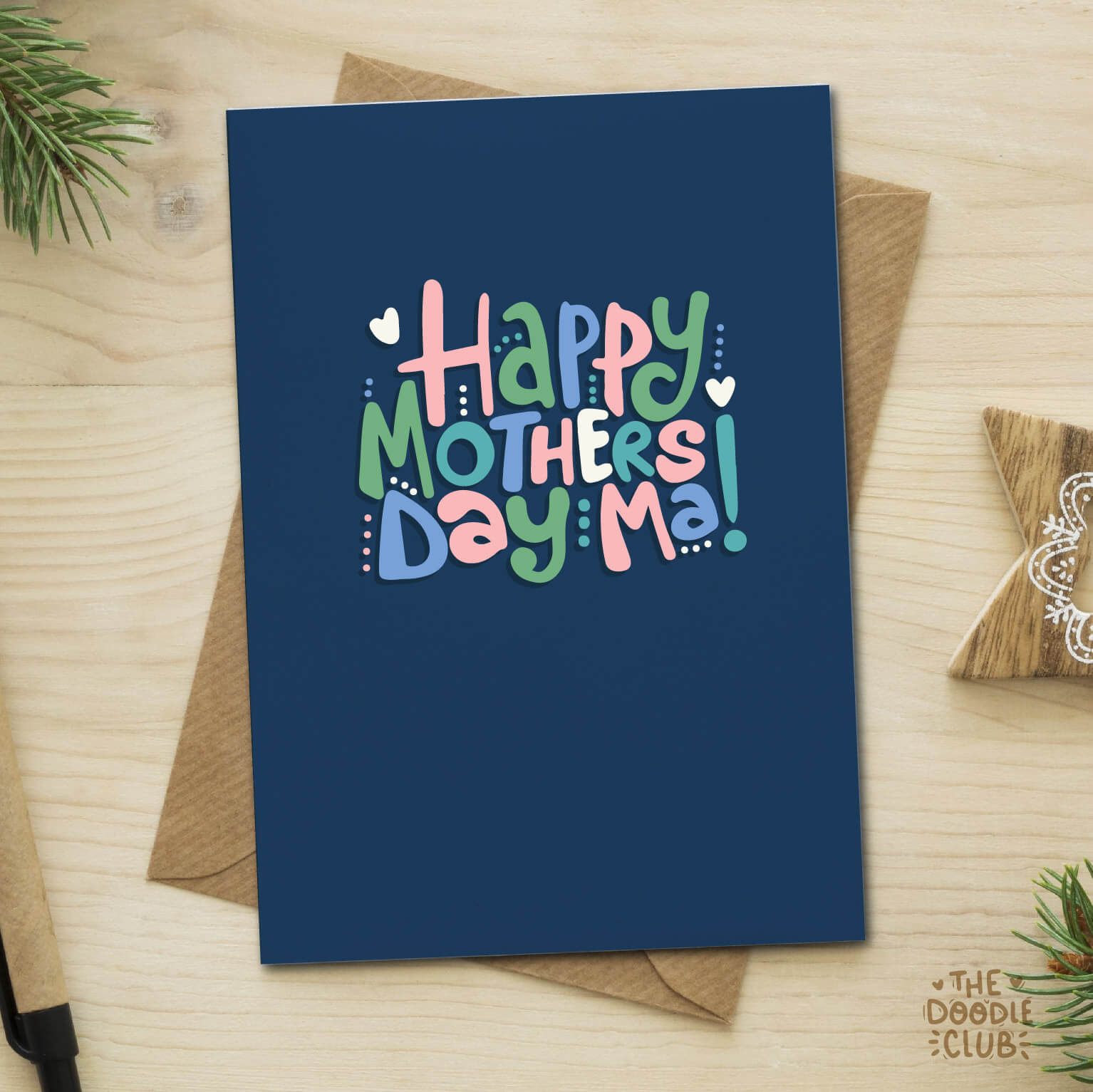 Happy Mothers Day Ma - Deep Blue