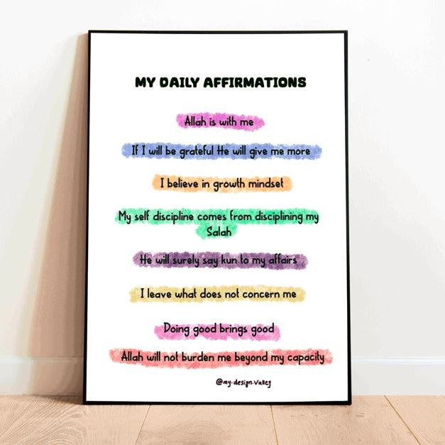 My Daily Affirmations Crystal Frame (Pre-paid)