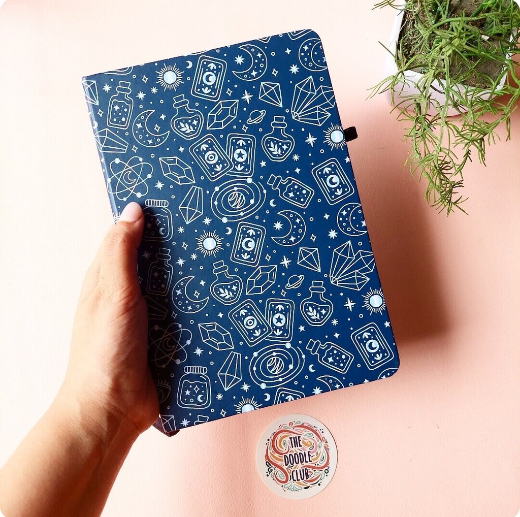 Mystical Stardust - Navy Blue Journal
