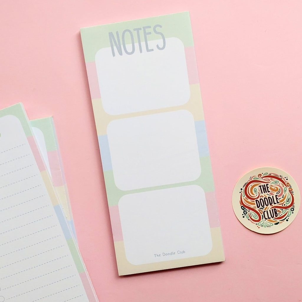 Notes Rainbow To Do List Pad