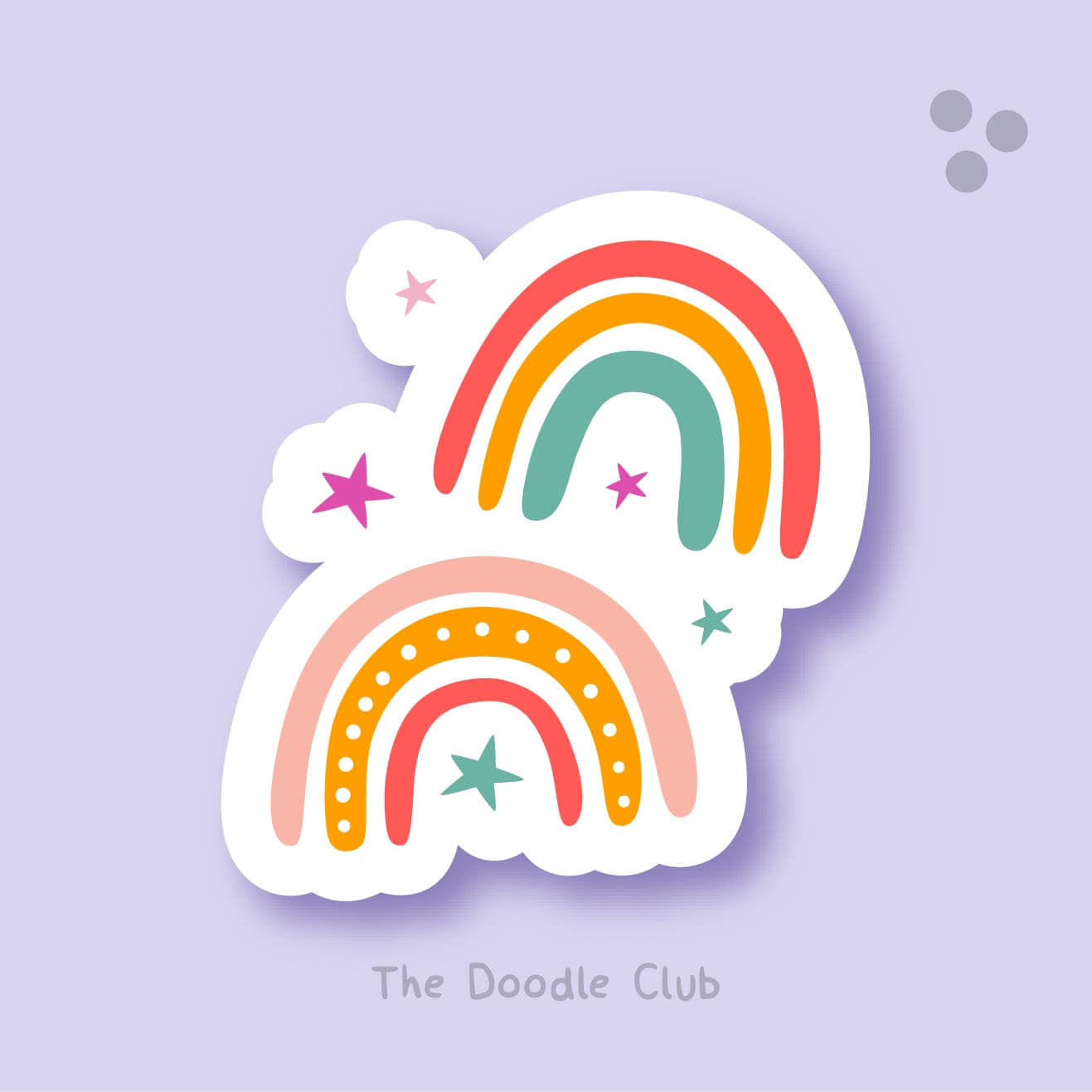 Rainbow Stars sticker