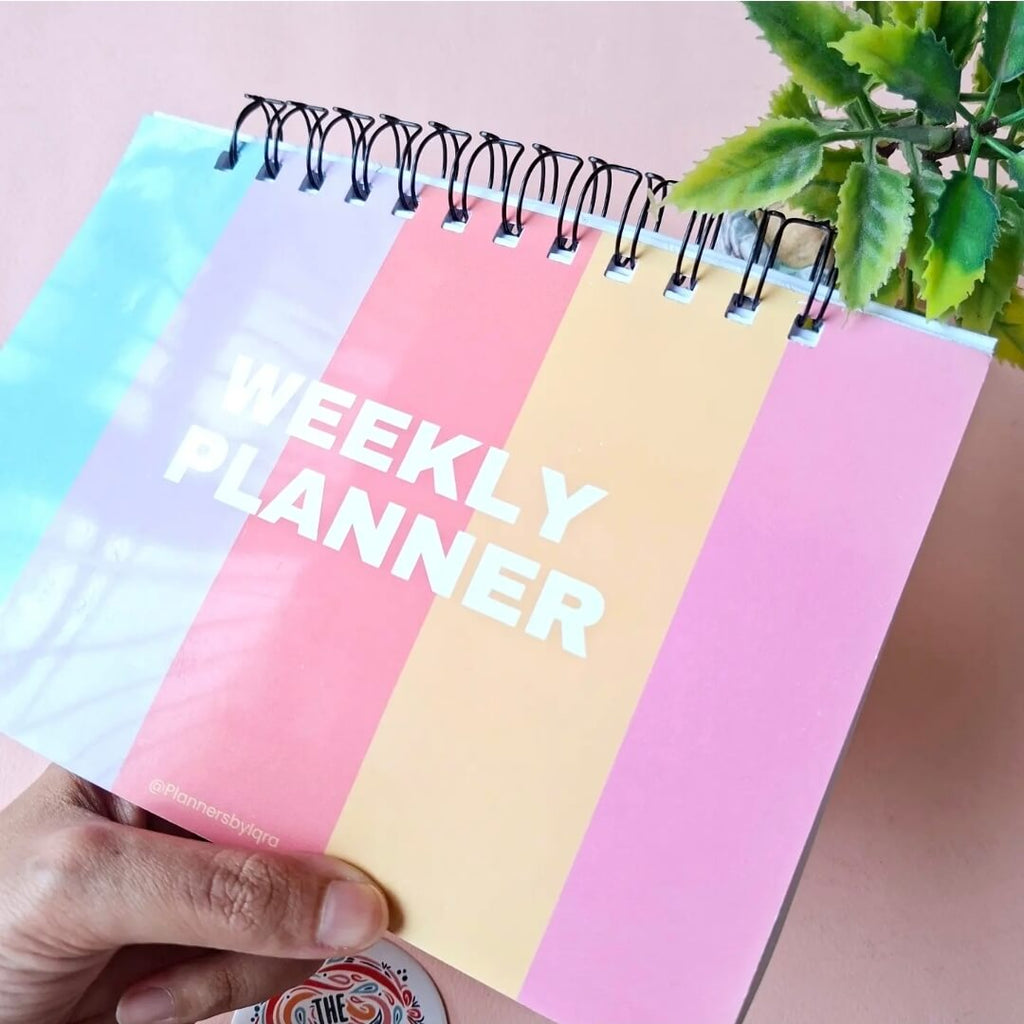 Rainbow Weekly Spiral Planner