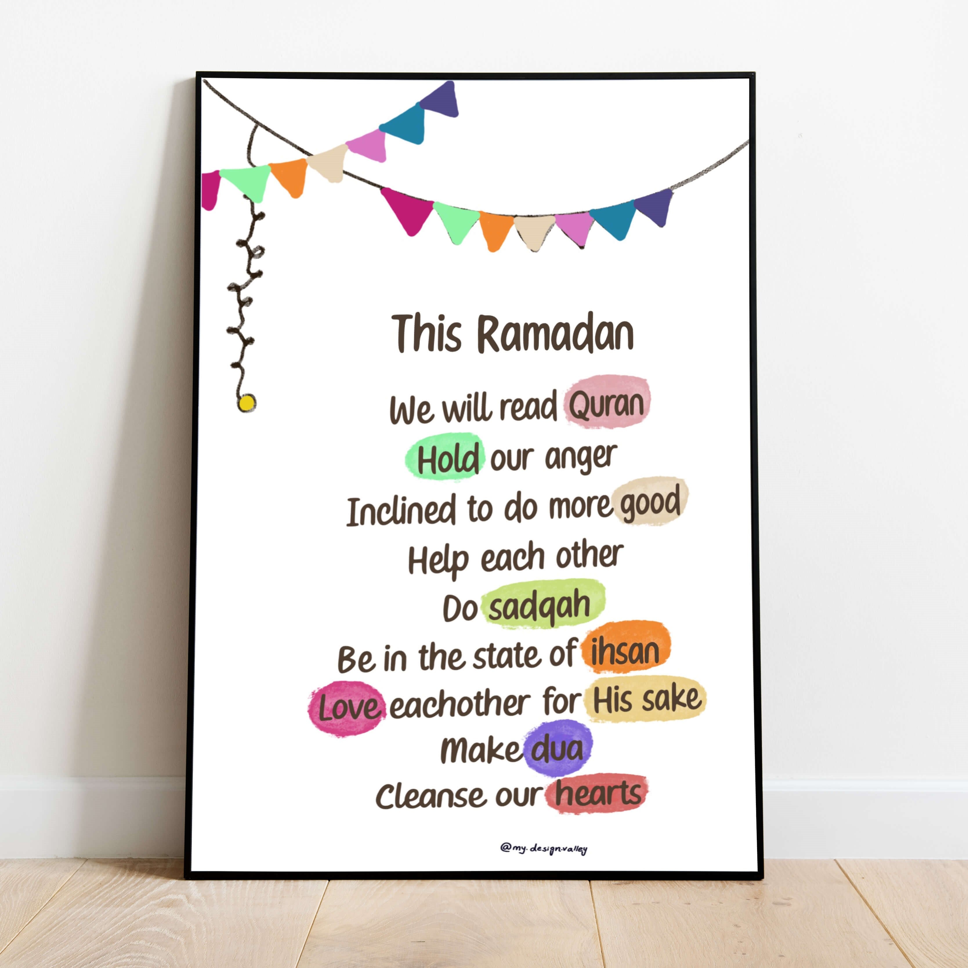 Ramadan Vows Crystal Frame (Pre-paid)