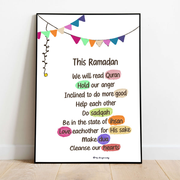 Ramadan Vows Crystal Frame (Pre-paid)
