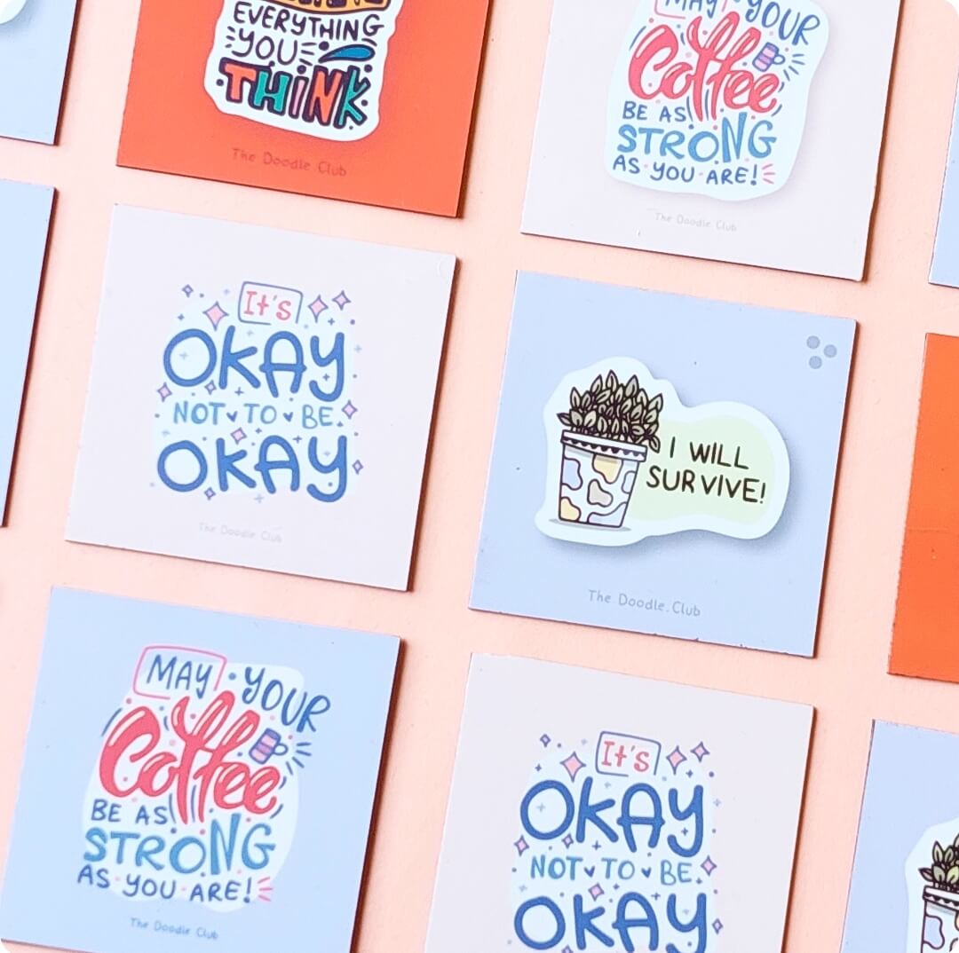 May your Coffee Purple- Fridge Magnet