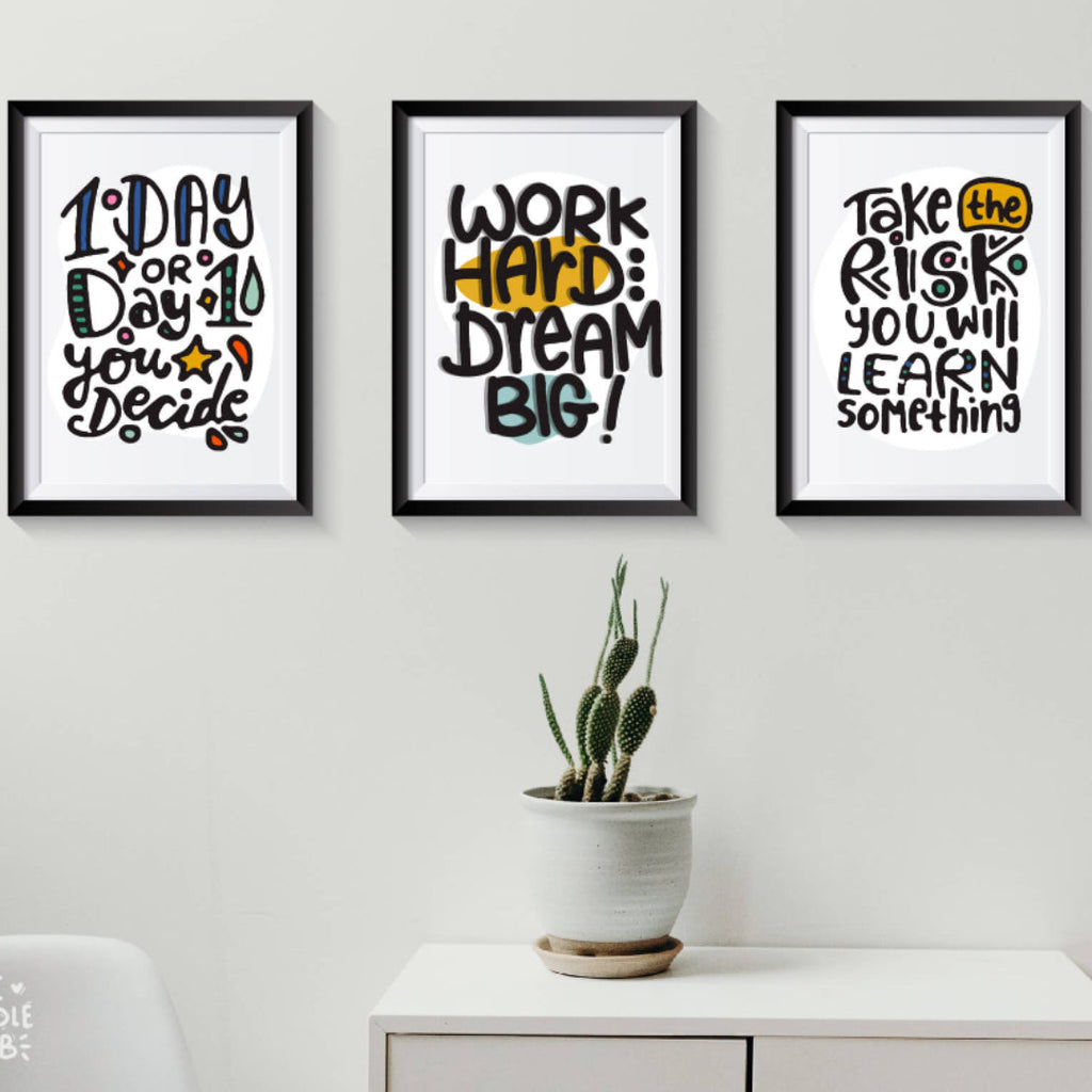 Set of 3 Quotespire Frames (Pre-paid)