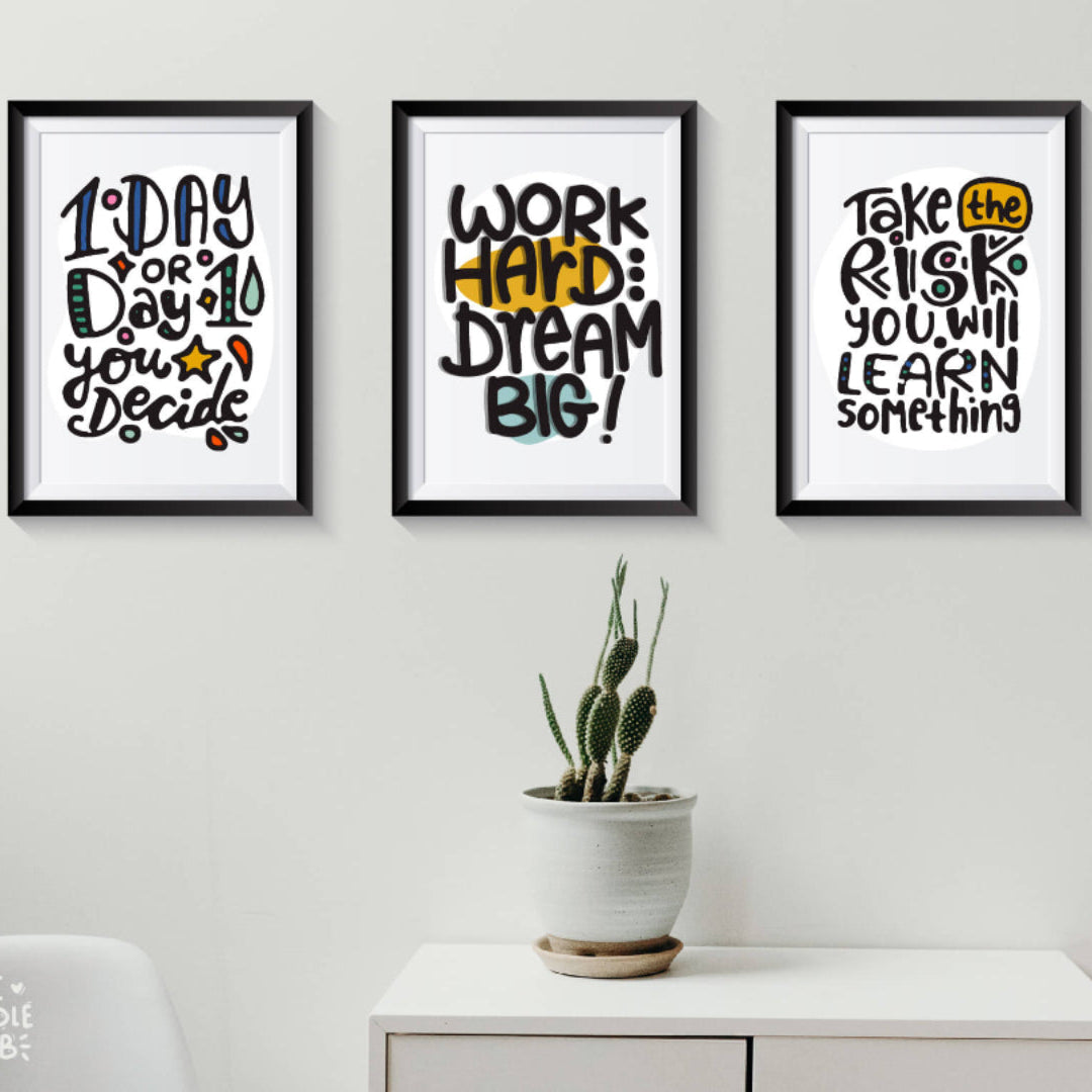 Set of 3 Quotespire Frames (Pre-paid)