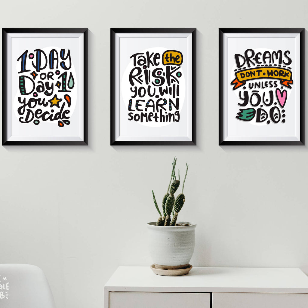 Set of 3 Quotespire Frames (Pre-paid)