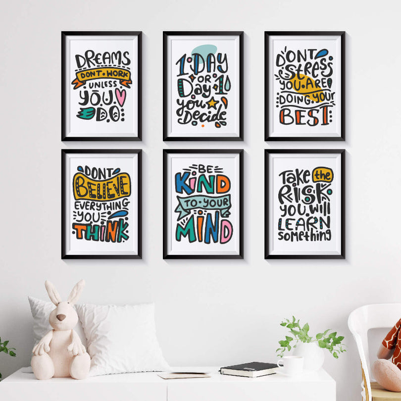 Set of 6 Quotespire Frames (Pre-paid)