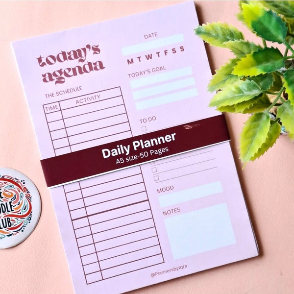 Today's Agenda Daily A5 Planner