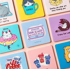 Reminder To Drink Water - Skyblue Acrylic Coaster