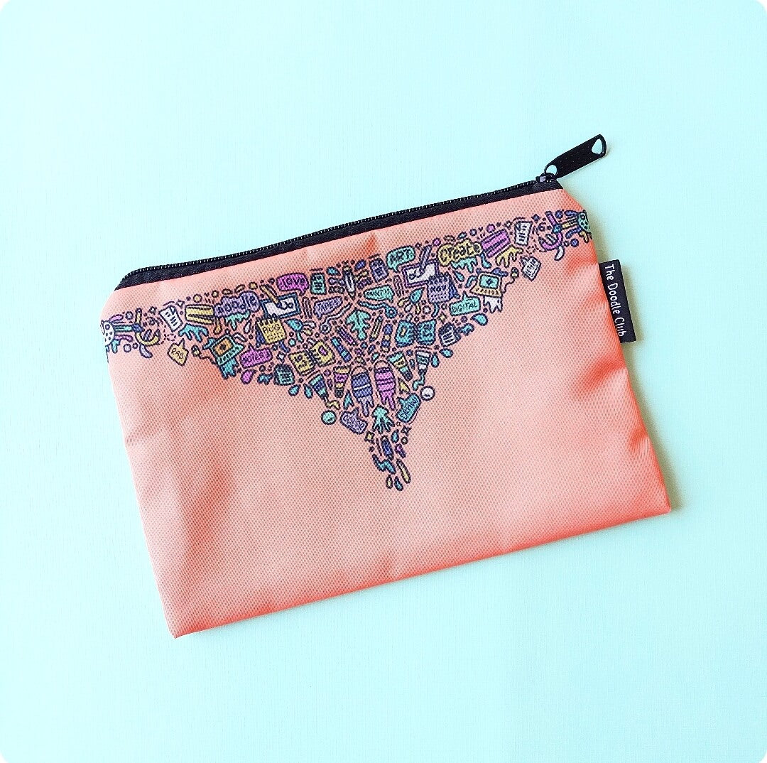 Art Drip Zipper Pouch