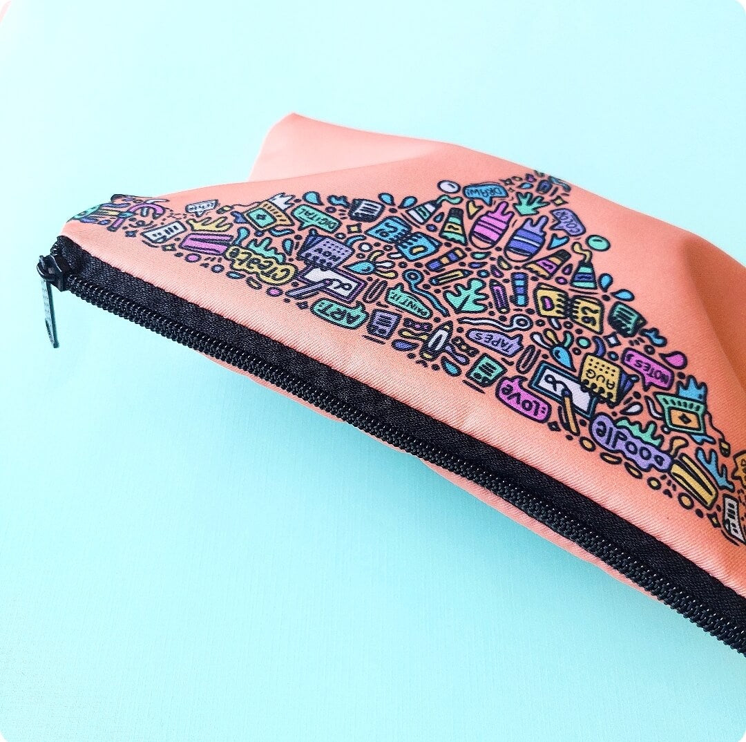 Art Drip Zipper Pouch