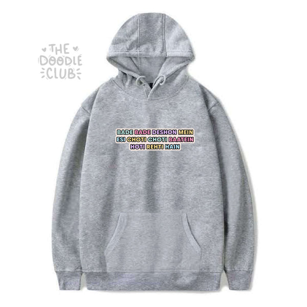 Bade Bade Dashon Main - Gray Hoodie (Pre-paid)