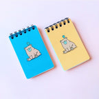 Confused Bear Blue Mini Notepad