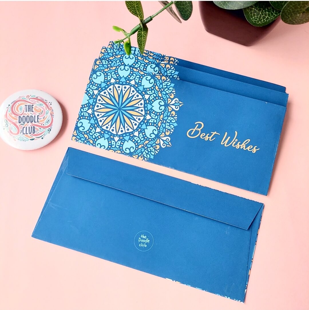 Bahamas Blue Best Wishes Envelopes