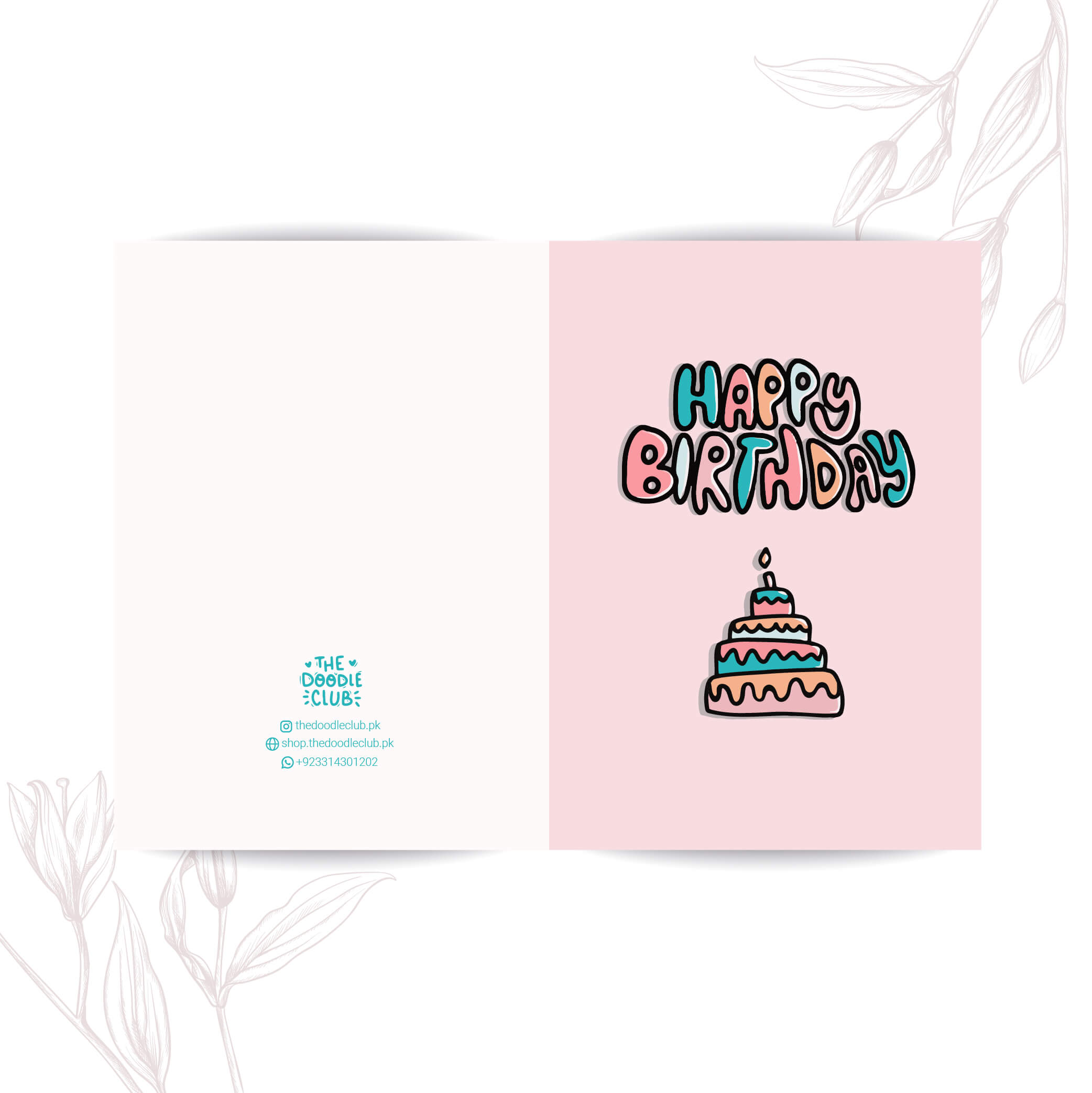 Birthday Card With A Cake