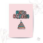 Birthday Card With A Cake