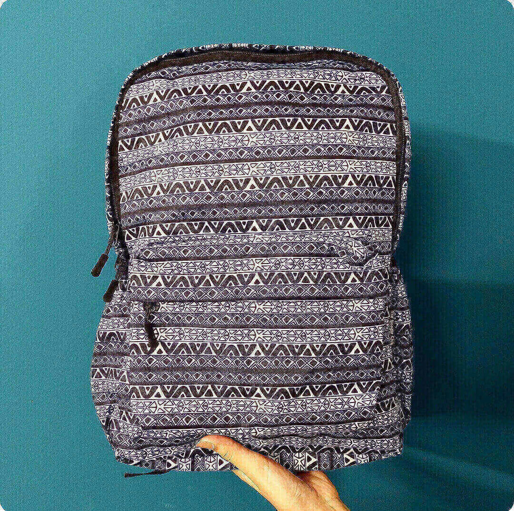 Black and white Doodle - Backpack