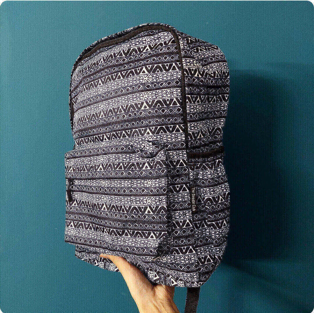 Black and white Doodle - Backpack