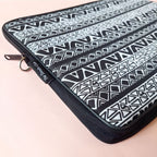 Black and White Doodle Laptop Sleeve