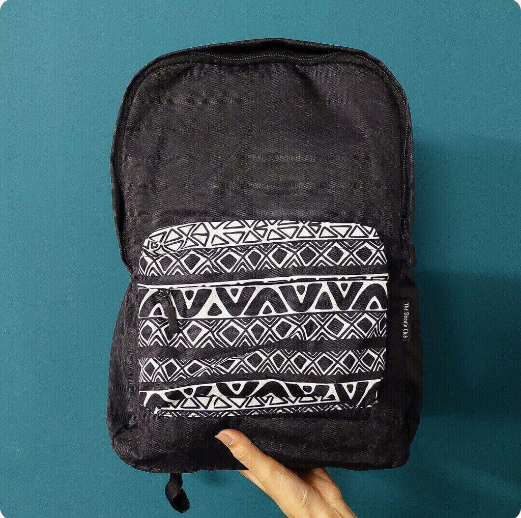 Black and white Doodle - Backpack