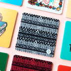 Black and white Doodle Acrylic Coaster