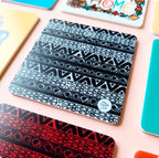 Black and white Doodle Acrylic Coaster