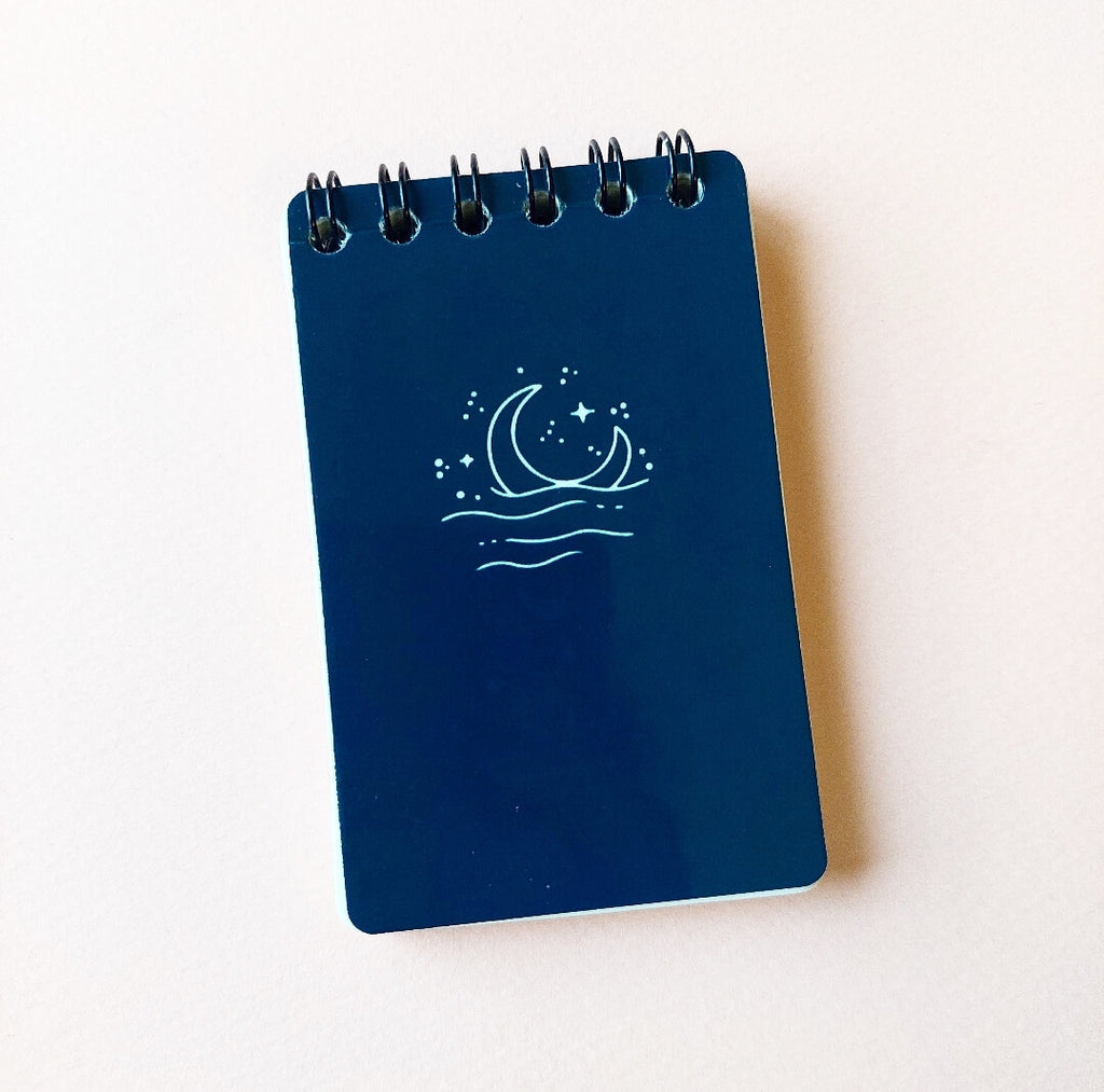 Moon Minimalistic Mini Notepad