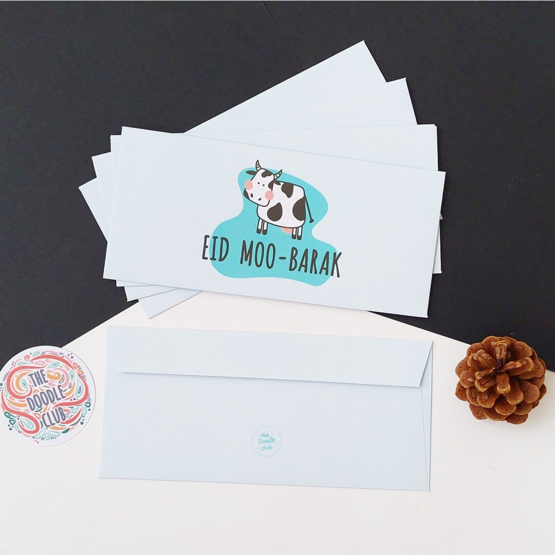 Eid Moobarak Envelopes - Sky Blue