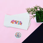 Bohot Bohot Mubarak Ho - Off White Rainbow Envelopes