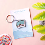 Set of 2 Book Lover Acrylic Keychain