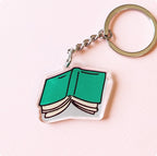 Set of 2 Book Lover Acrylic Keychain