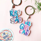 Set of 2 Girl Power Acrylic Keychain