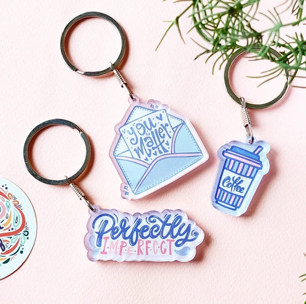 Set of 2 Selfcare Acrylic Keychain