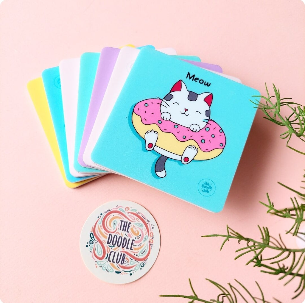 Donut Kitty Acrylic Coaster