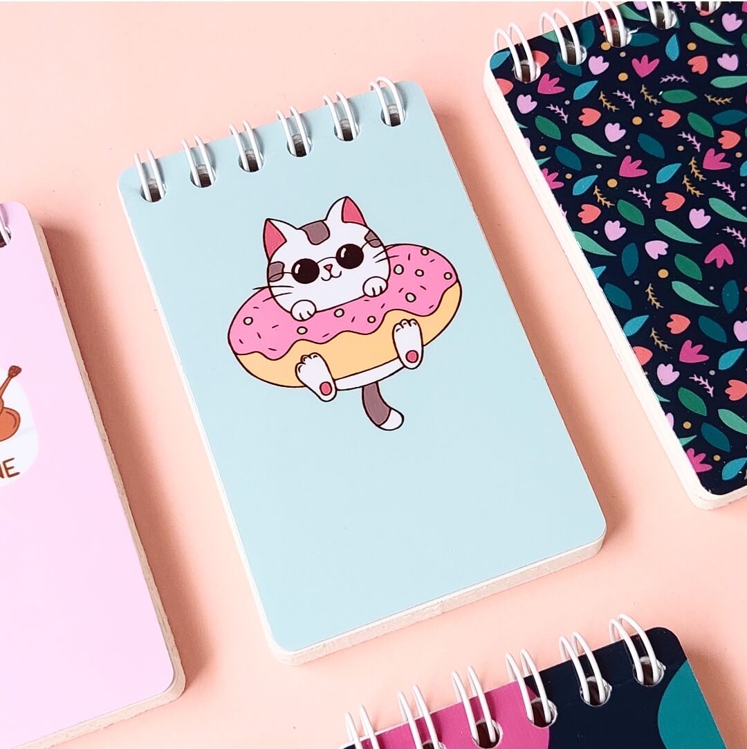 Cat Donut Mini Notepad
