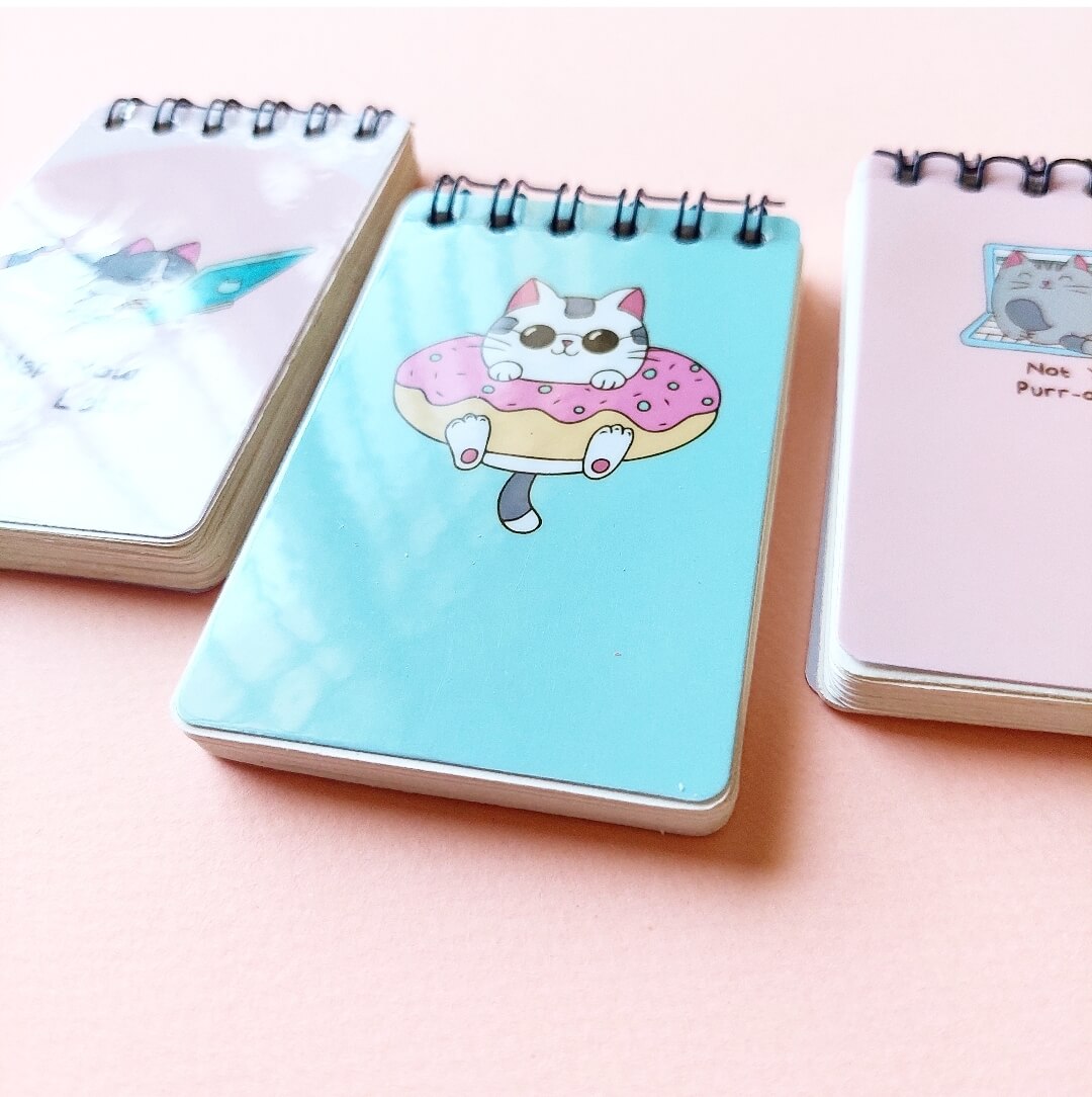 Cat Donut Mini Notepad