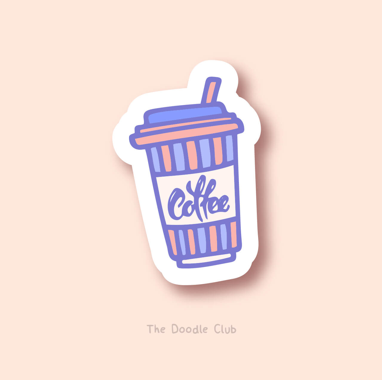 Coffee Sipper Sticker – The Doodle Club