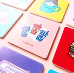 Coffee Tumblers Acrylic Coaster Peach