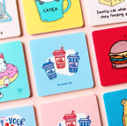 Coffee Tumbler Sky Blue Acrylic Coaster