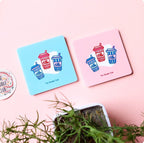 Coffee Tumblers Acrylic Coaster Peach