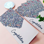 Boho Leaves Congratulations Pointed Envelopes