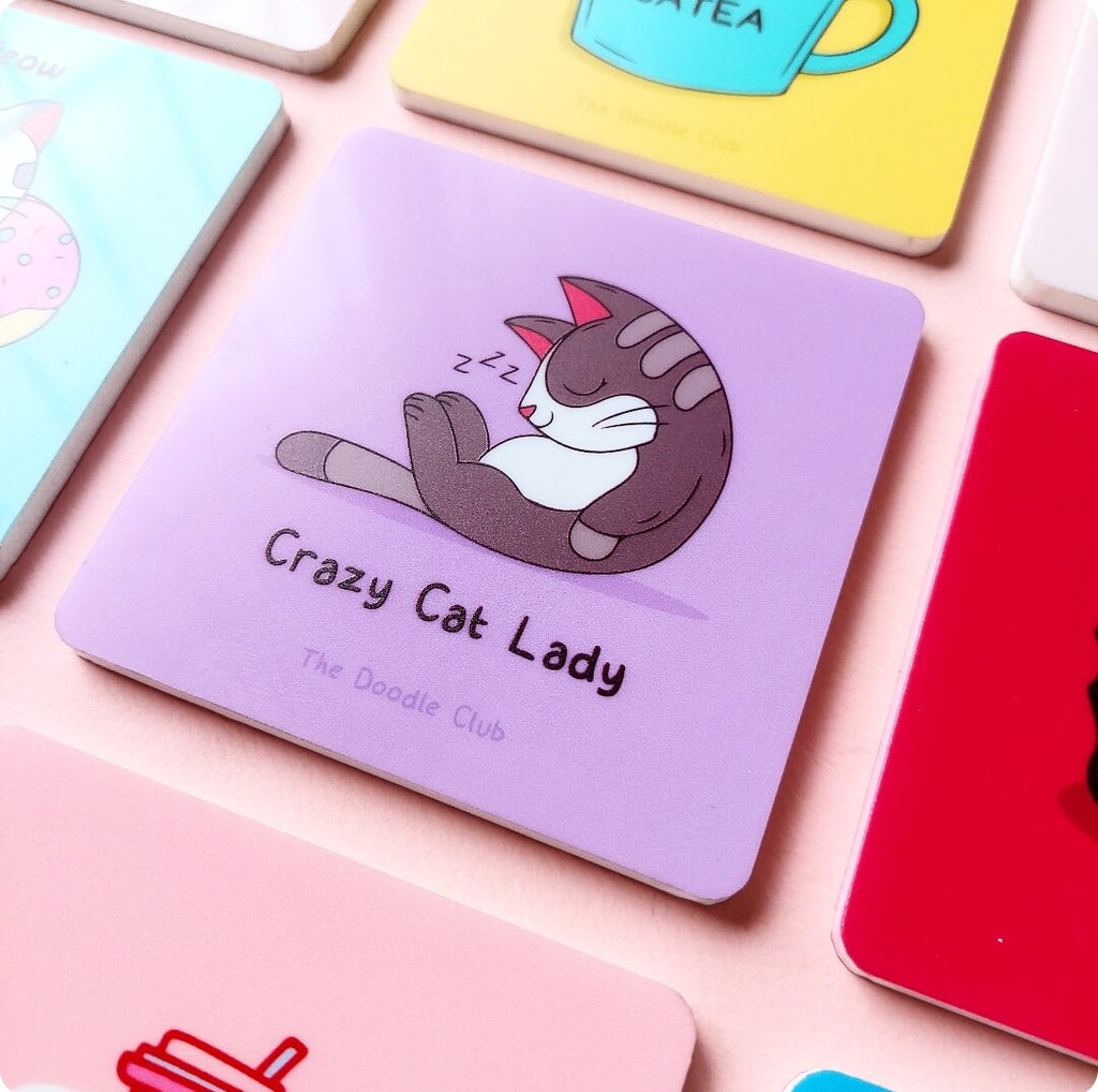 Crazy Cat Lady Acrylic Coaster