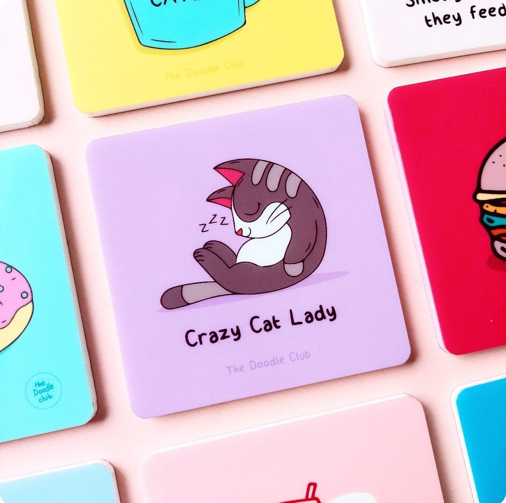 Crazy Cat Lady Acrylic Coaster