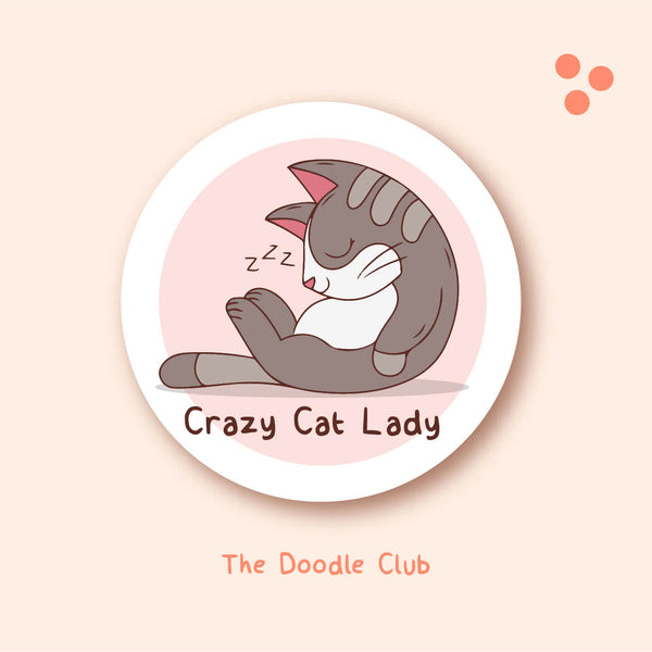 Crazy Cat Lady Sticker