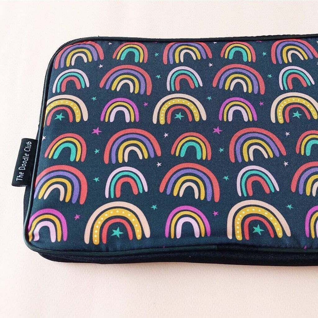 Rainbow Stars Dark Laptop Sleeve