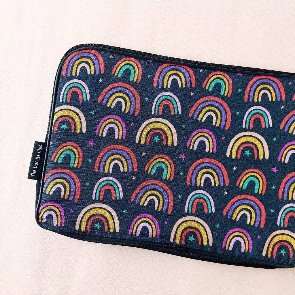Rainbow Stars Dark Laptop Sleeve