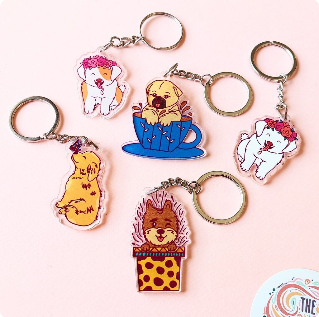 Set of 2 Doggo Acrylic Keychain