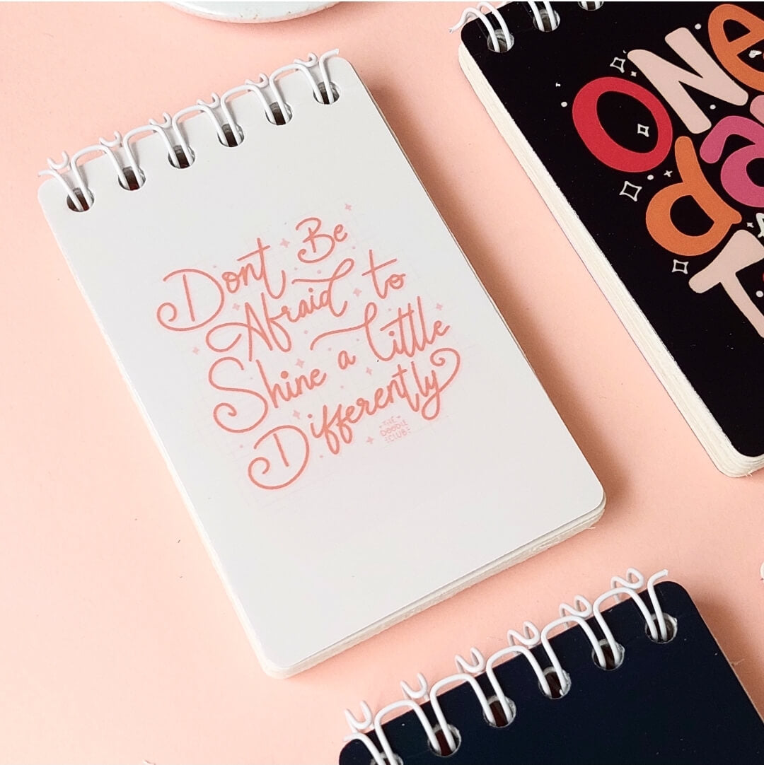 Dont Be Afraid to Shine Differently Mini Notepad